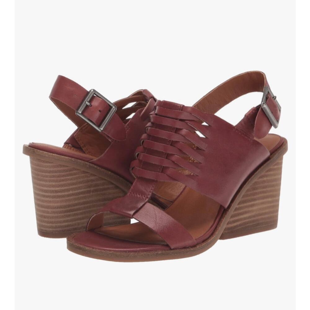 NEW-Lucky Brand Women's Lemia Cut Out Sandal Heeled size 8.5M